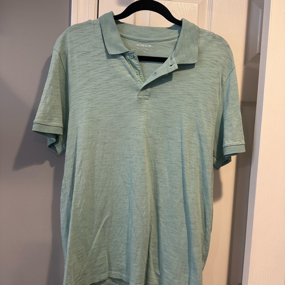 Vince Men's Mint Polo Shirt